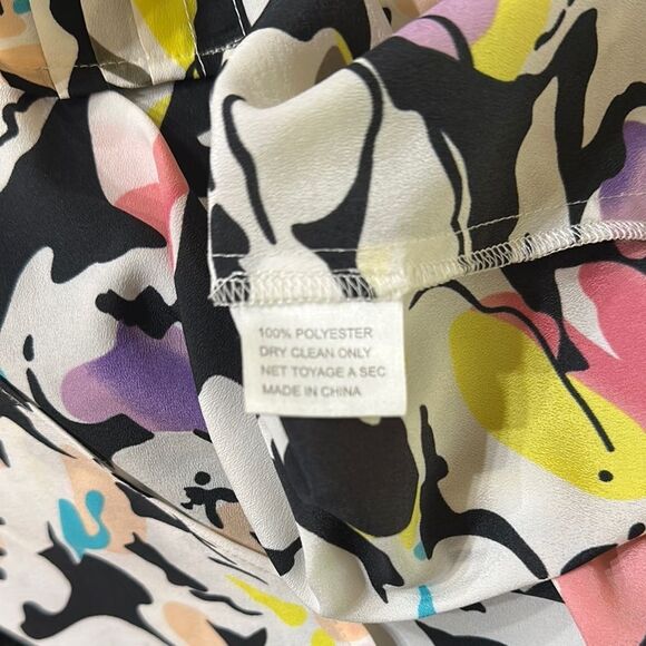 Yumi Kim Floral Multicolor Tiered Women's Top Size Medium - Picture 14 of 14